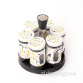 Mini Marbl Jar Spice Set Jar Candy Storage Containers untuk Kaca Botol Dapur